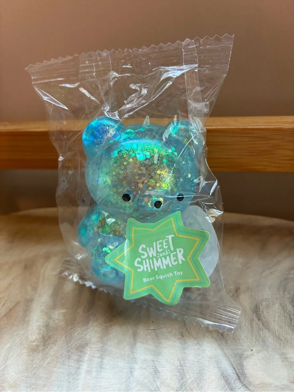 Ulta Sweet Shimmer Blue Glitter Bear Squishy Toy Fidget Squeeze Cute Viral Htf